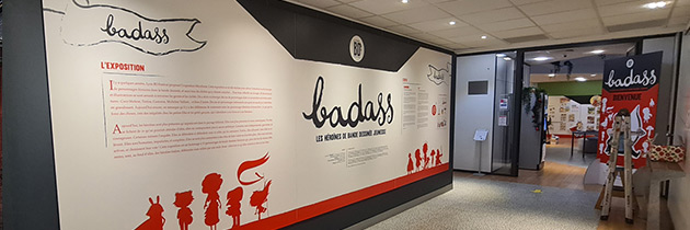 Impression sur panneau pvc 5 mm pour l'exposition Badass à Bruxelles